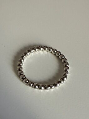 Pandora Silver Beaded Stack Ring